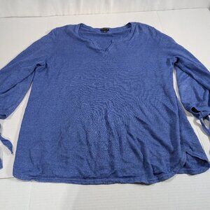 Talbots short sleeve 100% linen women's size large